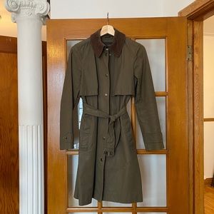 J Crew kaki trench-coat XS